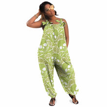 Load image into Gallery viewer, Printed Wide Leg Strap Jumpsuit
