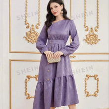 Load image into Gallery viewer, 3D Textured Woven Weaved Jacquard With Floral Raised Detailed Fukro Pattern for Making Children Wear Women Dresses Clothings
