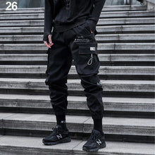 Load image into Gallery viewer, New Joggers Cargo Pants Men Fashion Ribbons Pocket Harem Trousers Sweatpants Men Hip Hop Harajuku Streetwear Casual Pants

