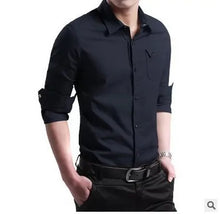 Load image into Gallery viewer, Smart Casual Cotton Shirt Men
