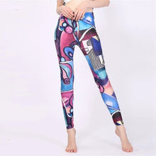 Load image into Gallery viewer, Women Leggings High Waist Cartoon Comic Beauty Print Trousers Soft Female Casual Elastic Pant
