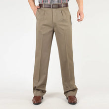Load image into Gallery viewer, Classic Pleated Cotton Business Trousers
