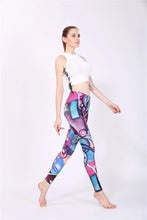 Load image into Gallery viewer, Women Leggings High Waist Cartoon Comic Beauty Print Trousers Soft Female Casual Elastic Pant
