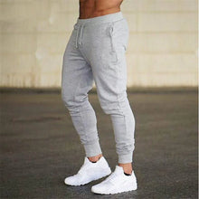 Load image into Gallery viewer, Fitness Muscle Gray Jogging Pants Solid Running Pants Men Sport Pencil Pants Men Cotton Soft Bodybuilding Joggers Gym Trousers
