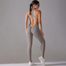 Load image into Gallery viewer, Scrunch Back Seamless Yoga Jumpsuit
