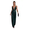 Load image into Gallery viewer, 2024 European and American Deep V French Backless Sequin Wholesale Women's Fashion Spice Sleeveless Halter Jumpsuit
