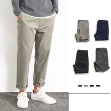 Load image into Gallery viewer, Khaki Straight Casual Chino Pants
