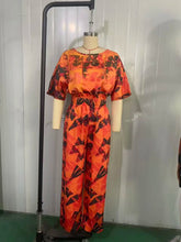 Load image into Gallery viewer, Low Price Custom Polynesian Tribal Print Dress Womens Crew Neck Half Sleeve Corset Rompers Hawaiian Design Side Pocket Jumpsuits
