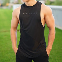 Load image into Gallery viewer, NEW Bodybuilding Sporty Tank Tops Men Gyms Fitness Workout Sleeveless Shirt Male Stringer Singlet Summer Casual Loose Undershirt
