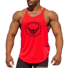 Load image into Gallery viewer, Workout Clothing Fitness Top Men Gym Tank  Mens Bodybuilding Brand Vest Muscle Sleeveless Singlets Fashion Sports Shirt
