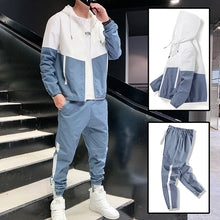 Load image into Gallery viewer, 2026 Men Tracksuit Casual Joggers Hooded Sportswear Jackets And Pants 2 Piece Sets Hip Hop Running Sports Suit
