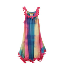 Load image into Gallery viewer, Girls Tie Dye Flared Tank Dress
