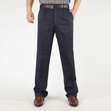 Load image into Gallery viewer, Classic Pleated Cotton Business Trousers
