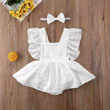Load image into Gallery viewer, Lace Ruffle Baby Girl Bodysuit
