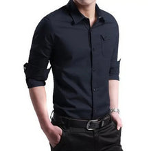 Load image into Gallery viewer, Smart Casual Cotton Shirt Men
