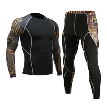 Load image into Gallery viewer, Men's Compression Sportswear Suits Gym Tights Training Clothes Workout Jogging Sports Set Running Rashguard Tracksuit For Men
