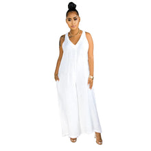 Load image into Gallery viewer, Sleeveless V Neck Summer Jumpsuit
