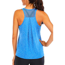 Load image into Gallery viewer, Yoga Shirt Female New Style T-Shirt Loose Fitness Tops Vest Women Sleeveless Sport Tee Quick-Drying Gym Running Workout Blouse
