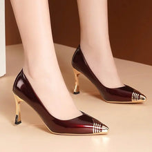 Load image into Gallery viewer, High Heels Women's Stiletto Heels 2020 Autumn New All-match Women's Shoes Black Sexy Temperament Pointed Toe Single Shoes Women
