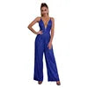 Load image into Gallery viewer, 2024 European and American Deep V French Backless Sequin Wholesale Women's Fashion Spice Sleeveless Halter Jumpsuit
