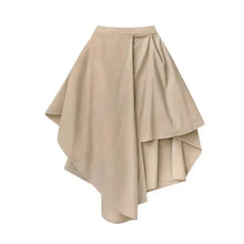 Load image into Gallery viewer, Skirts Pants Women Autumn Solid Asymmetric Trendy Design Simple High Waist Korean Elegant Leisure All-Match Streetwear Chic Ins
