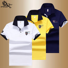Load image into Gallery viewer, Polo Shirt Men Summer New Men's Short-Sleeved Polo Shirt Mens Embroidery Synthetic Fiber Fabric Youth Casual Business Polo Shirt
