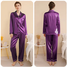 Load image into Gallery viewer, Silky Satin Plus Size Pajamas
