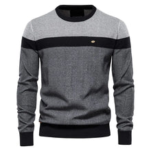 Load image into Gallery viewer, Spliced Cotton Knit Pullover
