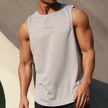Load image into Gallery viewer, Gym Tank Tops Bodybuilding Fitness Sleeveless T Shirt Men Mesh Printed Workout Stringer Singlets Summer Casual Sports Vest Men
