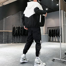 Load image into Gallery viewer, 2026 Men Tracksuit Casual Joggers Hooded Sportswear Jackets And Pants 2 Piece Sets Hip Hop Running Sports Suit

