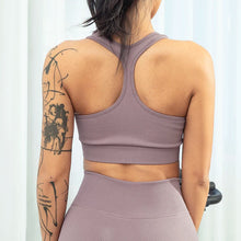 Load image into Gallery viewer, Sports Bra Crop Top Zipper Fitness Women Sportswear Sport Top Bras For Fitness Gym Female Running Push Up Yoga Workout Bra
