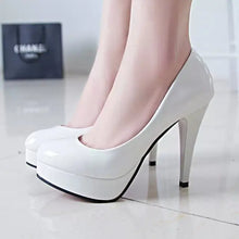 Load image into Gallery viewer, Femmes Hauts Talons Women Fashion Classic High Heel Shoes Lady Office Grey High Heel Shoes Female Pumps Wedding Shoes 34-42
