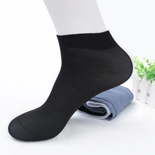 Load image into Gallery viewer, 10pairs Bamboo Fiber Men Socks Summer Spring Sports Socks Sweat absorption deodorant Thin Stripe Breathable Silk Long Sock
