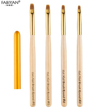 Load image into Gallery viewer, Nail Art Brush Painting Drawing Carving Pen Wooden Handle Round Manicure Tools Design Flower Acrylic Tips UV Gel Polish
