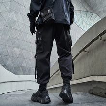 Load image into Gallery viewer, New Joggers Cargo Pants Men Fashion Ribbons Pocket Harem Trousers Sweatpants Men Hip Hop Harajuku Streetwear Casual Pants
