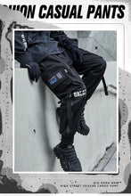 Load image into Gallery viewer, New Joggers Cargo Pants Men Fashion Ribbons Pocket Harem Trousers Sweatpants Men Hip Hop Harajuku Streetwear Casual Pants
