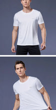 Load image into Gallery viewer, Men's Fitness Gym T Shirts 2020 Shirt Homme Running Men Designer Quick Dry T-Shirts Running Slim Fit Tops Tees Sport Muscle Tee
