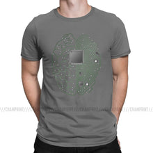 Load image into Gallery viewer, Men T-Shirts The Brain Electronic Circuit Board Novelty Tees Computer Chip Engineers Developer Geek T Shirts Original Clothing
