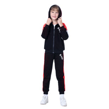 Load image into Gallery viewer, Kids Tracksuits,Teen Boys School Sweatsuits,Fashion Cotton Hooded Tops + Pants Set,Soft Children's Long Sleeve Sportswear
