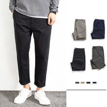 Load image into Gallery viewer, Khaki Straight Casual Chino Pants
