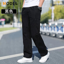 Load image into Gallery viewer, Loose Cotton Cargo Work Pants

