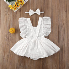Load image into Gallery viewer, Lace Ruffle Baby Girl Bodysuit
