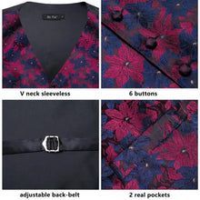 Load image into Gallery viewer, Men’s Silk Jacquard Suit Vest Set
