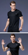 Load image into Gallery viewer, Men's Fitness Gym T Shirts 2020 Shirt Homme Running Men Designer Quick Dry T-Shirts Running Slim Fit Tops Tees Sport Muscle Tee
