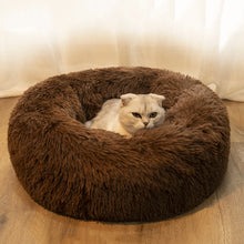 Load image into Gallery viewer, 40-110cm Round Pet Bed for Large Dog Bed Super Soft Cat Bed Long Plush Dog House for Medium Dog House Winter Warm Sleeping
