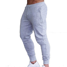 Load image into Gallery viewer, Fitness Muscle Gray Jogging Pants Solid Running Pants Men Sport Pencil Pants Men Cotton Soft Bodybuilding Joggers Gym Trousers
