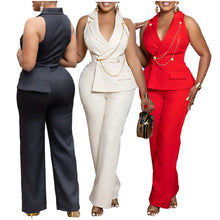 Load image into Gallery viewer, African Inspired Wide Leg Jumpsuit
