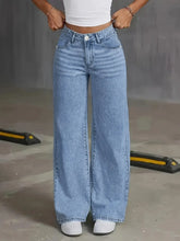 Load image into Gallery viewer, Vintage High-Waist Straight Jeans
