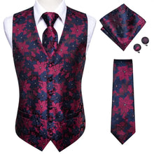 Load image into Gallery viewer, Men’s Silk Jacquard Suit Vest Set
