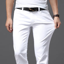 Load image into Gallery viewer, Slim Fit White Stretch Jeans
